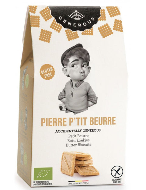 Generous PIERRE P'TIT BEURRE BOTER KOEKJES - 100 gr - Glutsenza