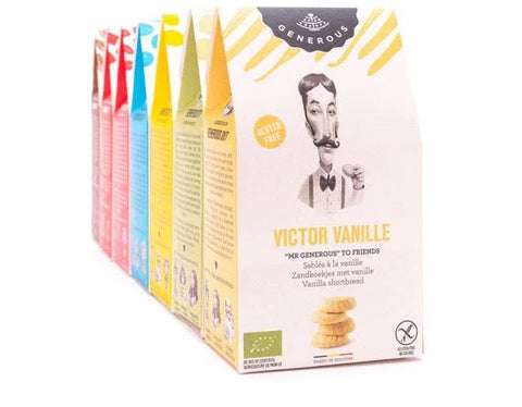 Generous VICTOR VANILLE ZANDKOEKJES VANILLE - 100 gr - Glutsenza