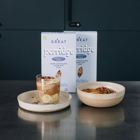 GR'EAT porridge Chocolate & Hazelnut BIO - 400g - Glutsenza