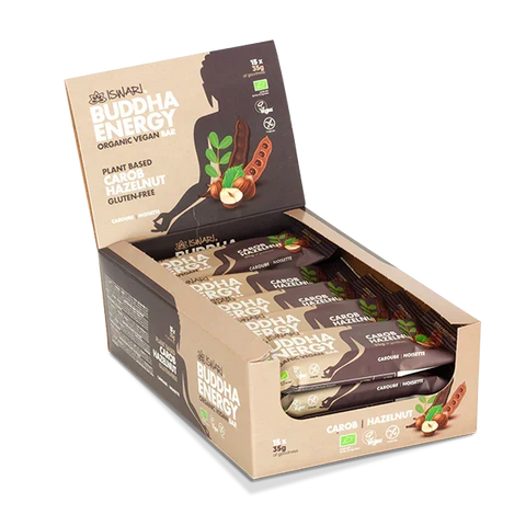 Buddha Energy - Reep Carobe & Hazelnoten - 35 gr