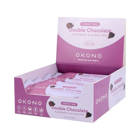 Okono Double Chocolate Energy Bar - Glutsenza