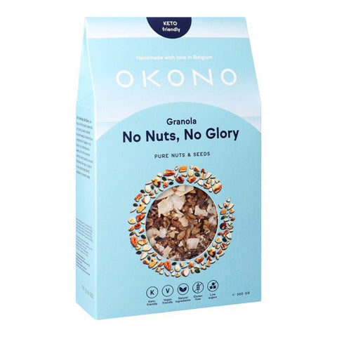 Okono Granola No Nuts, No Glory – Pure noten en zaden - Glutsenza