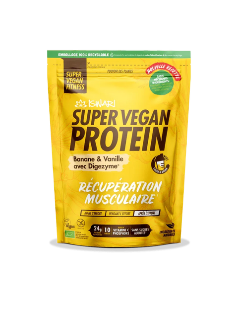 Super Vegan Protein Banaan & Vanille met Digezyme - 400 gr - Glutsenza