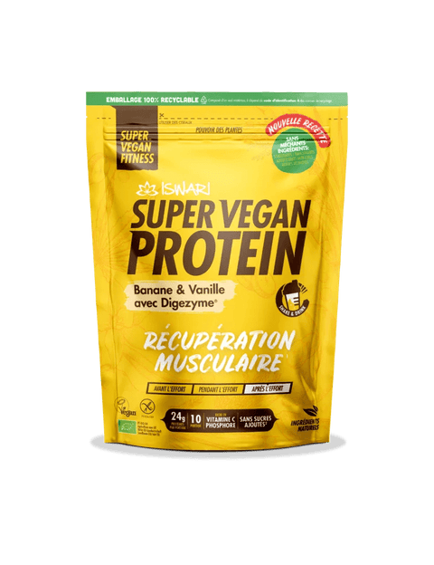 Super Vegan Protein Banaan & Vanille met Digezyme - 400 gr - Glutsenza