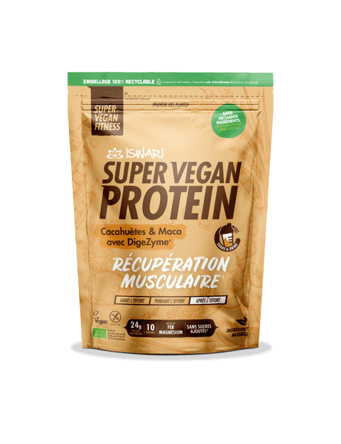Super Vegan Protein Pindakaas & Maca met Digezyme - 400 gr - Glutsenza
