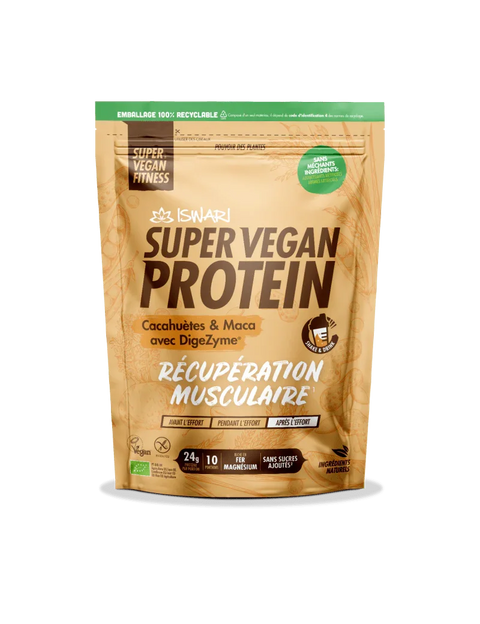 Super Vegan Protein Pindakaas & Maca met Digezyme - 400 gr - Glutsenza