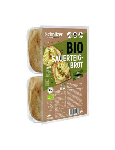 Zuurdesembrood Chia & Quinoa – Glutenvrij en Biologisch (500g) - Glutsenza