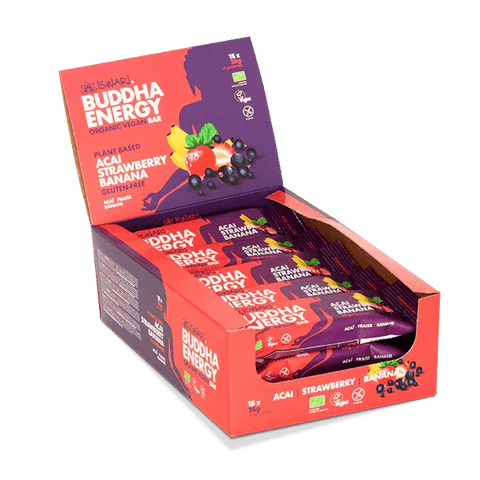 Buddha Energy - Reep Açai, Banaan & Aardbeien - 35 gr - Glutsenza