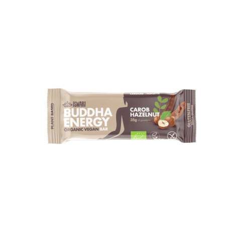 Buddha Energy - Reep Carobe & Hazelnoten - 35 gr - Glutsenza