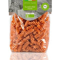 Glutenvrije fusilli van rode linzen, rijk aan eiwitten en vezels. Bio, voedzaam en ideaal voor sportieve of bewuste eters.
