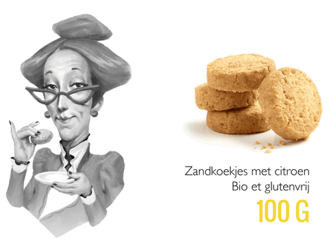 Generous Celine Citron Zandkoekjes Citroen - 100 gr - Glutsenza