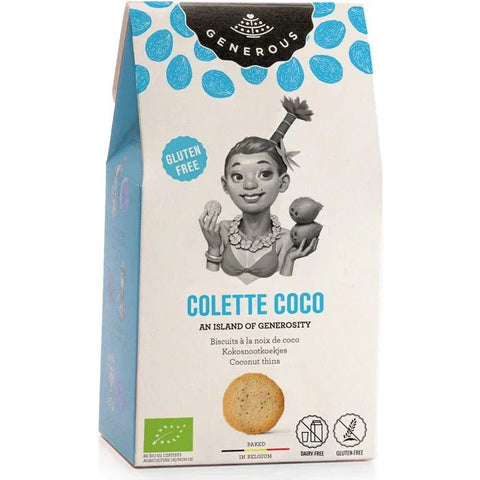 Generous COLETTE COCO KOKOSNOOT KOEKJES - 100 gr - Glutsenza