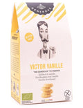 Verpakking Generous Victor Vanille glutenvrije zandkoekjes – 100 g, Belgische ambachtelijke koekjes van Glutsenza