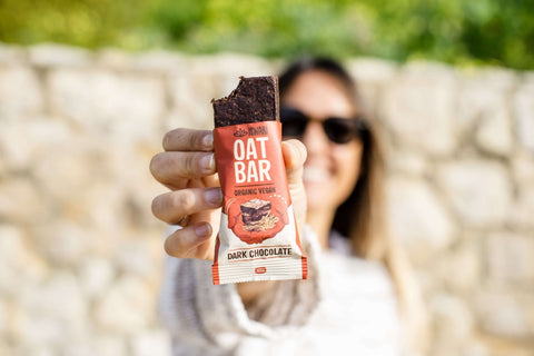 Haverreep met zwarte chocolade glutenvrij – 40 g - Glutsenza