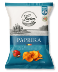 Voorkant verpakking Lucien Paprika aardappelchips glutenvrij - 125 gr - Glutsenza