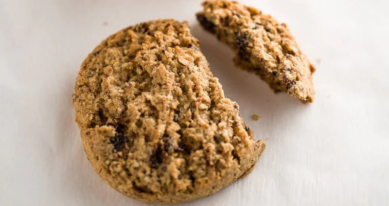 Martine Matin Rozijnen Cookie – close-up glutenvrije koek – Glutsenza