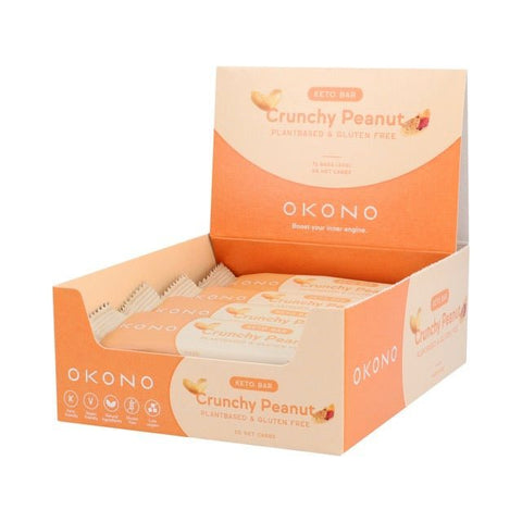 Okono Crunchy Peanut Energy Bar - Glutsenza