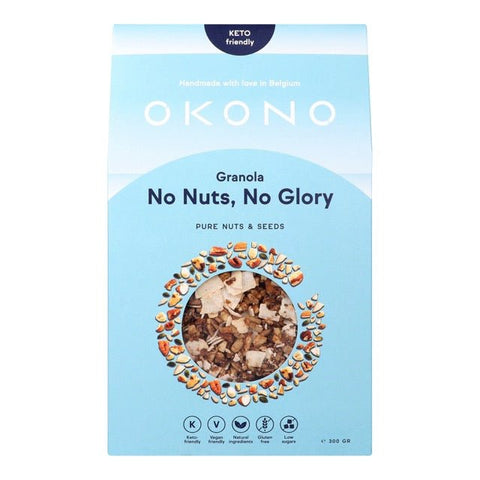 Okono Granola No Nuts, No Glory – Pure noten en zaden - Glutsenza