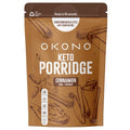 Voorkant verpakking Okono Keto porridge Kaneel (250g) - Glutsenza