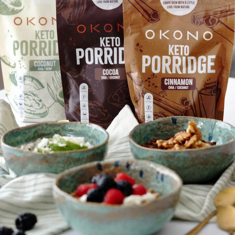 Okono Keto porridge Kokosnoot - 250 g - Glutsenza