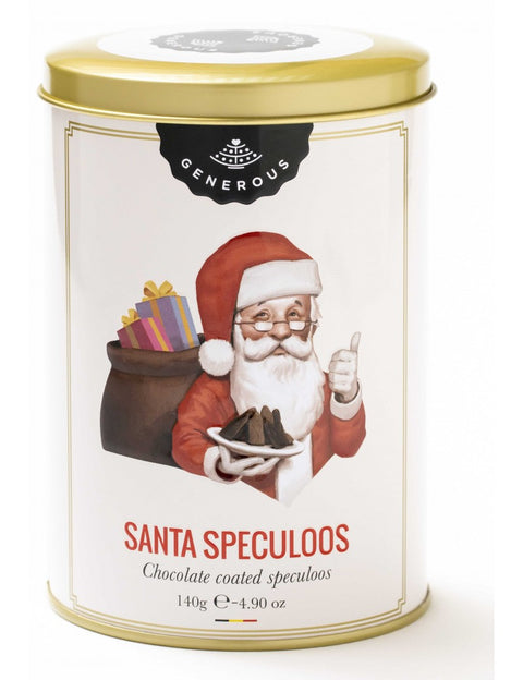 SYLVAIN SPECULAAS- SANTA CHOCOLADE - metaal doos - 120 gr