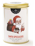 Santa Speculaas met chocolade in metalen doosje – Glutenvrij Belgisch gebak – Glutsenza